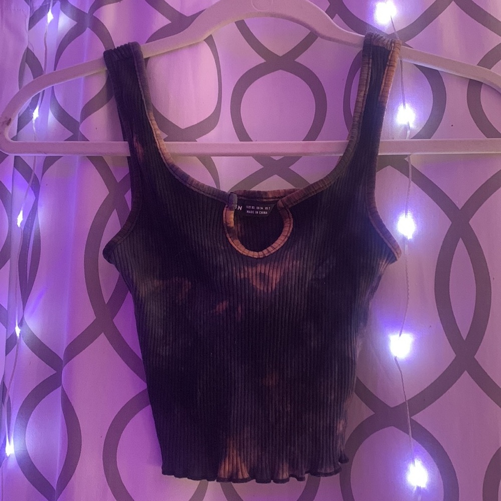 Brown Cropped Tank Top